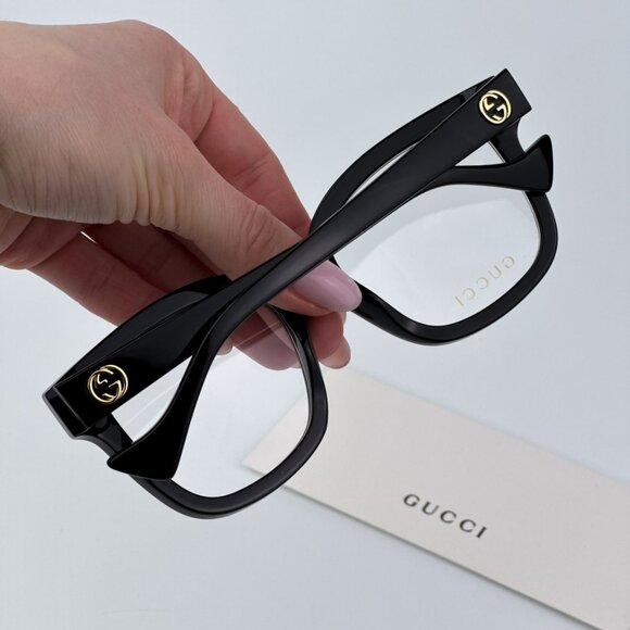 Gucci Women BRAND NEW Eyeglasses Black Square GG1258O 004 - Picture 3 of 13